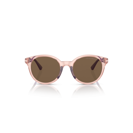 Óculos De Sol Para Crianças Emporio Armani Feminino 0ek4185 Transparent Pink Dark Brown